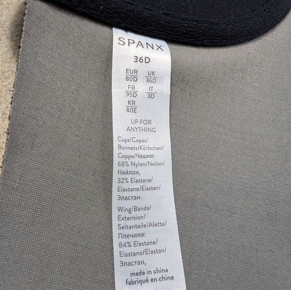 SPANX Black Up For Anything Strapless Bra 36D - Picture 5 of 9